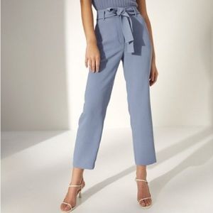 Aritzia Wilfred Tie Front Pants - Granite Blue